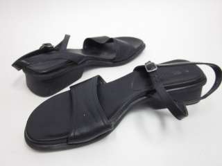 KENNETH COLE REACTION Black Leather Sandals Sz 7.5  