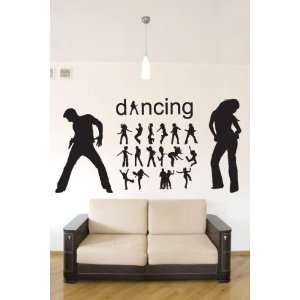 Dancing Dancers Vinyl Wall Decal Sticker Graphic By LKS Trading Post
