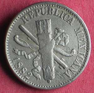 Mexico 1882 5 Centavos V Coin Scarce  