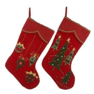  and Tree Design Christmas Stockings 19 by Gordon: Home & Kitchen