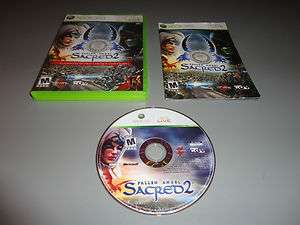Fallen Angel Sacred 2 II Gamestop Edition Complete Game XBOX 360 Very 