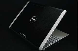 Dell XPS M1330 Laptop Cover Skin   Deep Black Leather  