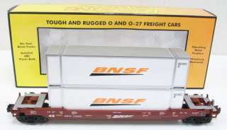 MTH 30 4206B O Gauge BNSF Husky Stack Car No. 238564 LN+/Box  