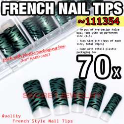   my store product name 70 pcs pre designed french false nail tips