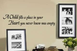 child fills a place Vinyl Wall Lettering Words Sticky  