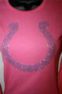 Studded Indianapolis Colts Bling Womens Thermal SM 3X  