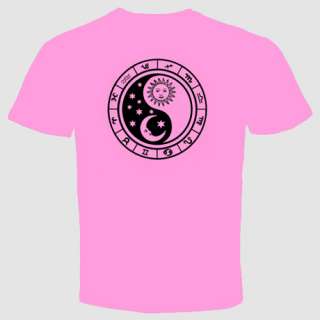 Ying Yang Moon Sun T shirt Zodiac Yin Yan Astrology Tee  