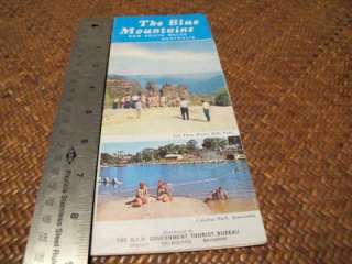   1965 AUSTRALIA Travel Brochure BLUE MOUNTAINS Souvenir NEW SOUTH WALES