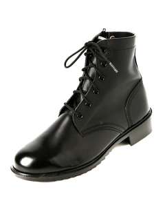 Mens Shoes Lace Up side zipper Combat Ankle Boots  