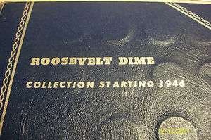 Roosevelt Dime Complete Set 1946 1964 48 Dimes All Silver in Wittman 