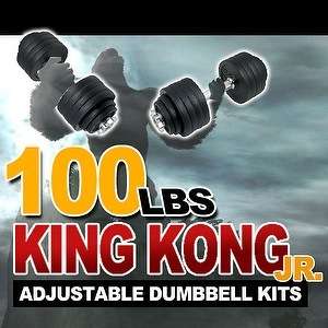 New 52.5 X 2PC Adjustable Weight Dumbbells Set  105 lbs  