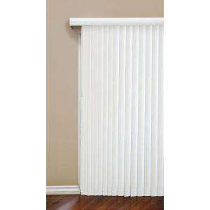    Cottage White Vertical Blind, 3.5 in. Vanes (Price Varies by Size