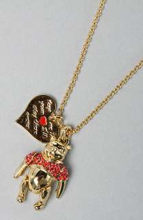 Disney Couture Jewelry The Pooh Collection Ruby Charm Necklace 