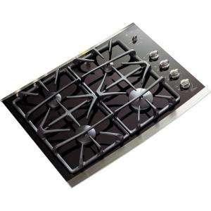 GE Profile 30 in. Gas on Glass Cooktop in Stainless Steel JGP940SEKSS 