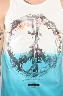 Civil The Peace Is The New War Tank in White Blue  Karmaloop 