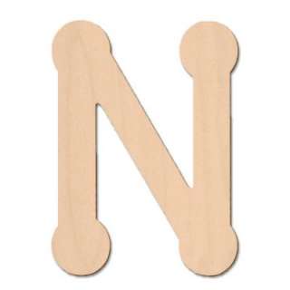 in. Baltic Birch Bubble Letter (N) 47049 at The Home Depot