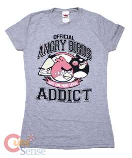 Angry Birds Addict Girls Women T Shirt :4 Size Licensed  