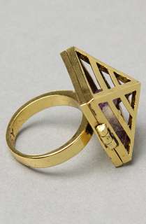 Obey The Trapped Ring in Antique Gold  Karmaloop   Global 