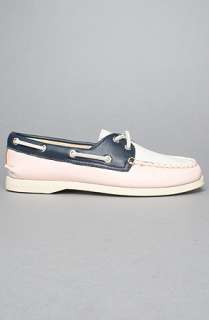 Sperry Topsider The 2 Eye Boat Shoe in Pink and Navy  Karmaloop 