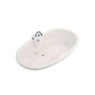 KOHLER 7242 Oval Whirlpool with Center Drain in Biscuit K 1148 H 96 at 