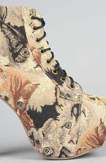Jeffrey Campbell The Lita Shoe in Cat Tapestry  Karmaloop 