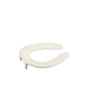 KOHLER Lustra Elongated Toilet Seat with Open Front and Check Hinge in 