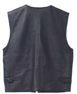 Genuine Leather Cargo Vest  9 Pockets Size 40 # 9095 40  