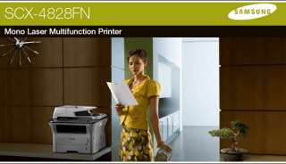 Samsung SCX 4826FN Multifunction Mono Laser Printer w/ Networking 
