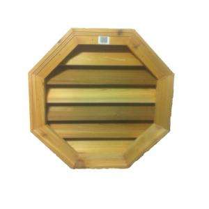  Octagon Cedar Wood Louver Gable Vent V 101 18 CD 