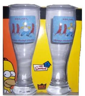 Simpsons Homer Simpson 2x Bierglas kl. Weizenglas Glas  