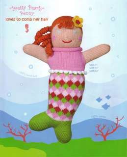 Zubels Hand Knit Organic Cotton Mermaid Doll Toy 24  