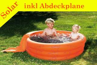 Wehncke Planschbecken 240 x 45 cm Solar Abdeckplane Kinderpool Pool 