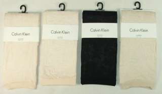 Calvin Klein 4 Pairs Sheer Floral Nylon Socks Liner Sockette Shell 