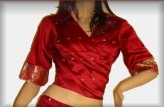 Choli  Bluse,Rot,Sari Borte,Indien Bollywood,Bolero  