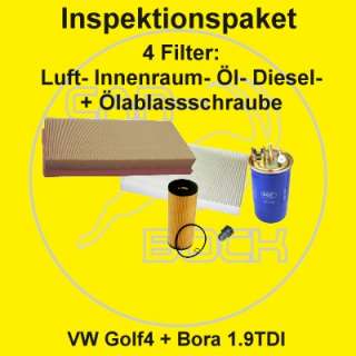 Filter Set / Inspektionspaket VW Golf 4 1.9 TDI  