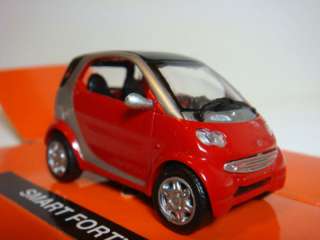 NEW NEWRAY SMART FORTWO 143 DIECAST TOY CAR RED RARE  