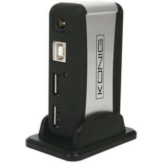 König 7 Port USB Hub USB 2.0 Verteiler PC Computer Notebook Design 