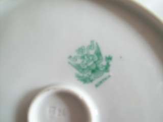   MZ Austria transferware porcelain whiteware oyster plate roses  