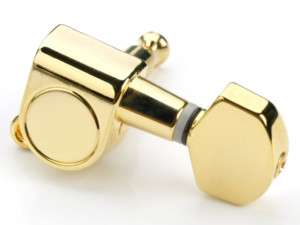 3x3 Gotoh Style Tuners, Oversized Buttons, Gold E46  