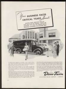 1941 Divco Twin motor truck van vintage print ad  