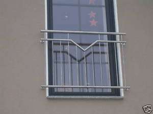 Edelstahlgeländer Fenstergitter französischer Balkon  