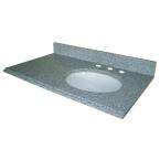 Home Depot   37 in. W Granite Vanity Top with Offset Right Bowl and 8 