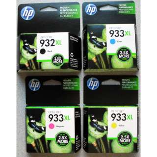  HP GENUINE 932XL 933XL Black Color Ink (RETAIL BOX) 932 933 XL 6700 