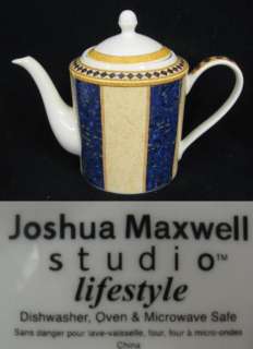 JOSHUA MAXWELL STUDIO LIFESTYLE BLUE & YELLOW TEAPOT  