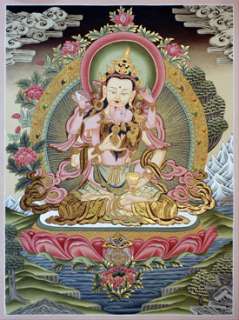 283.Vajrasattva Without Consort Mandala Painting 24 H  