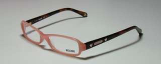 NEW MOSCHINO 02003 52 15 135 CORAL/TORTOISE EYEGLASSES/GLASSES/FRAMES 