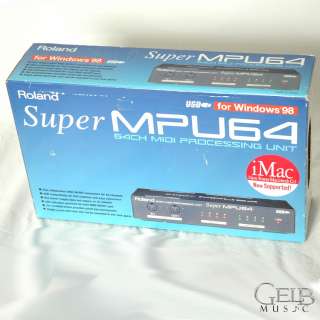 ROLAND SUPER MPU 64 USB MIDI INTERFACE + MANUAL + SOFTWARE   NEW
