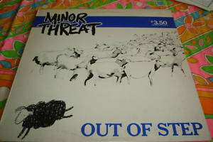 MINOR THREAT OUT OF STEP EARLY PRESS LP INSERT DISCHORD  