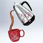 2011 hallmark joe to the world coffee pot cup percolator ornament mib 