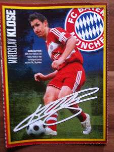 Autogrammkarte Miroslav Klose AK Miro Bayern München 50  
